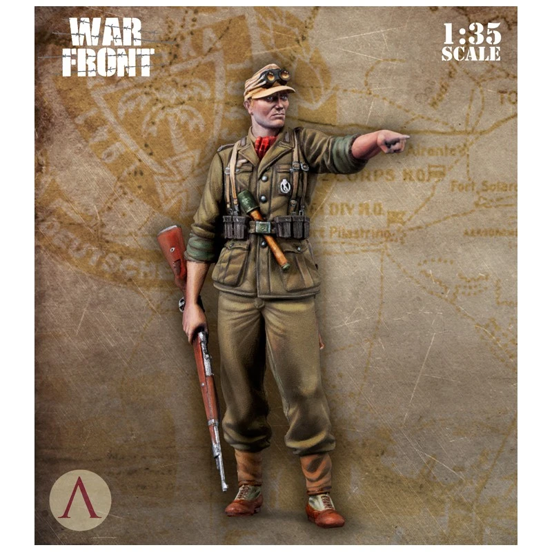 diy house kits 1:35 Resin kit  Standing soldier pointing to the front wooden ship model kits