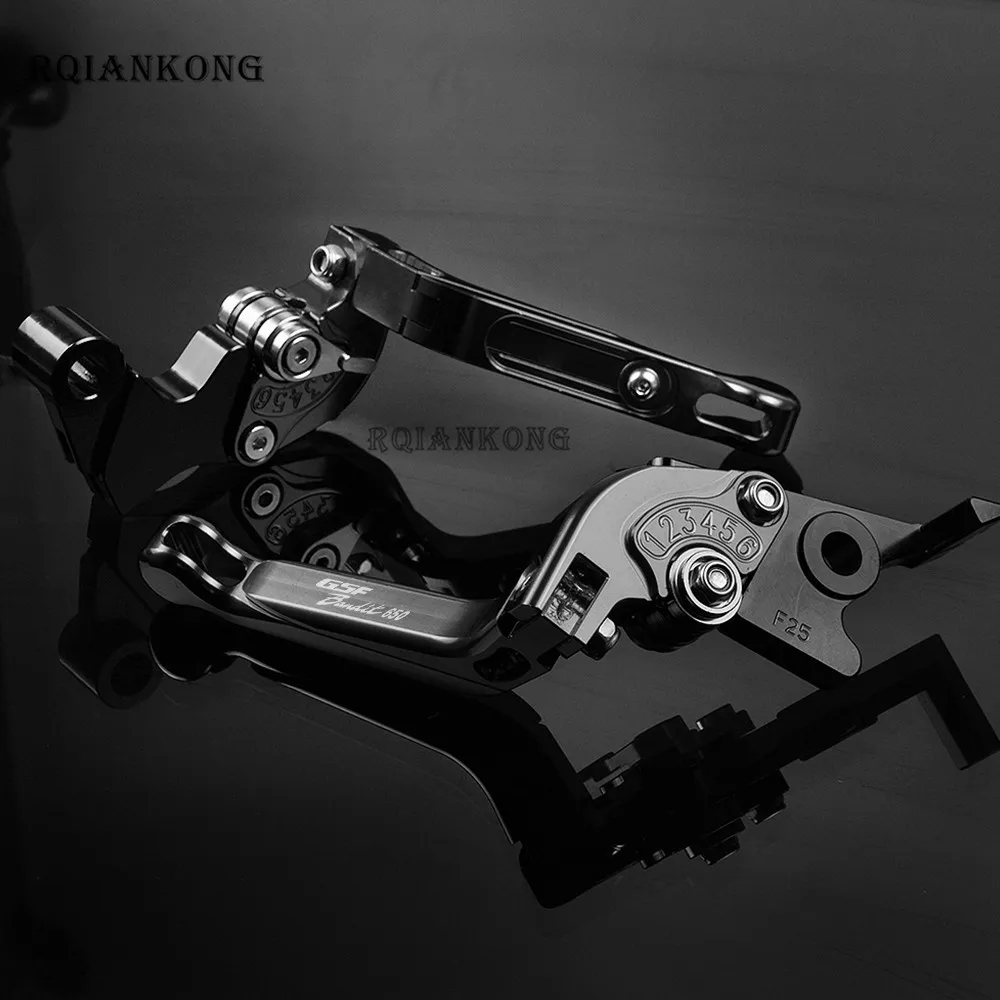 CNC мотоцикл рычаг для Suzuki BANDIT 650 S DL1000/V-STROM GSF1200 GSF 1200 GSF1250 GSF650 BANDIT Регулируемые тормозные рычаги сцепления