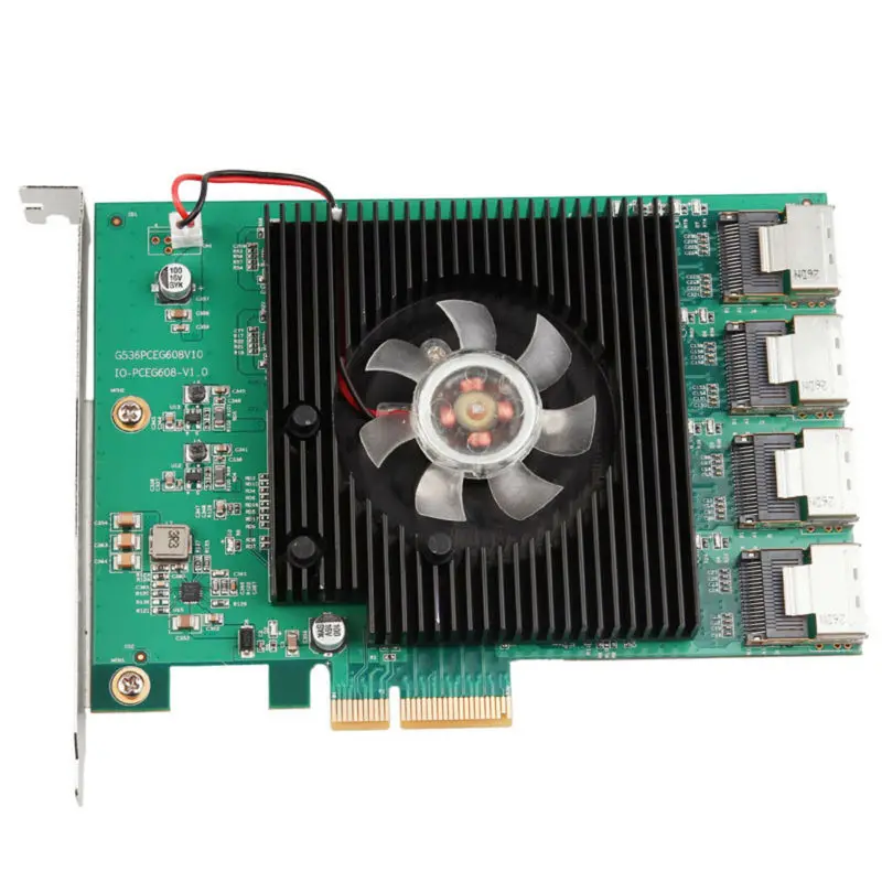 SATA 3.0 6Gb III 4 port PCI-e  4x Controller Card pci express  mini sas card (2)