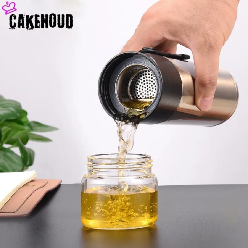 Вакуумный Термос пять цветов питьевая чашка кунг фу с фильтром для чая дома и