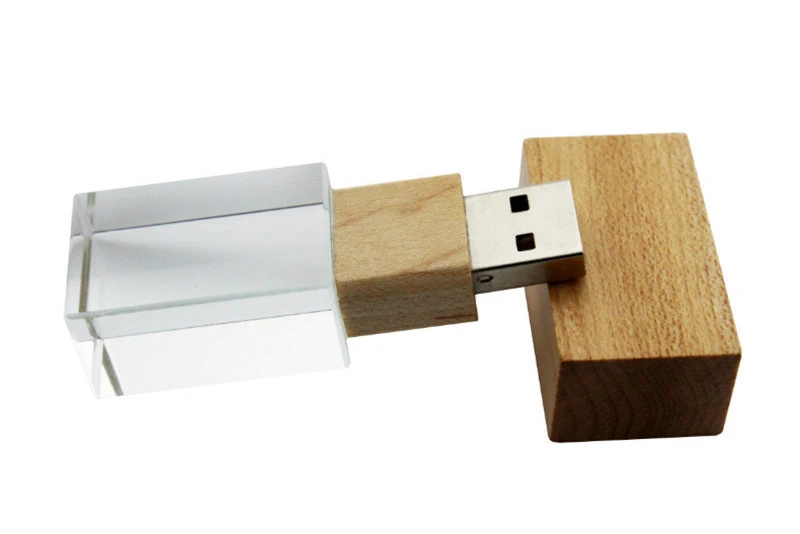 JASTER USB 3,0 креативный деревянный и Кристальный 4 ГБ 8 ГБ флеш-накопитель 16 ГБ 32 ГБ 64 Гб USB флеш-накопитель карта памяти палочка для создания логотипа индивидуальные подарки