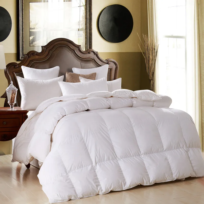 100 White Goose Down Single Double Warm Feather Core Winter Home Duvets Pink Quilted Comforters