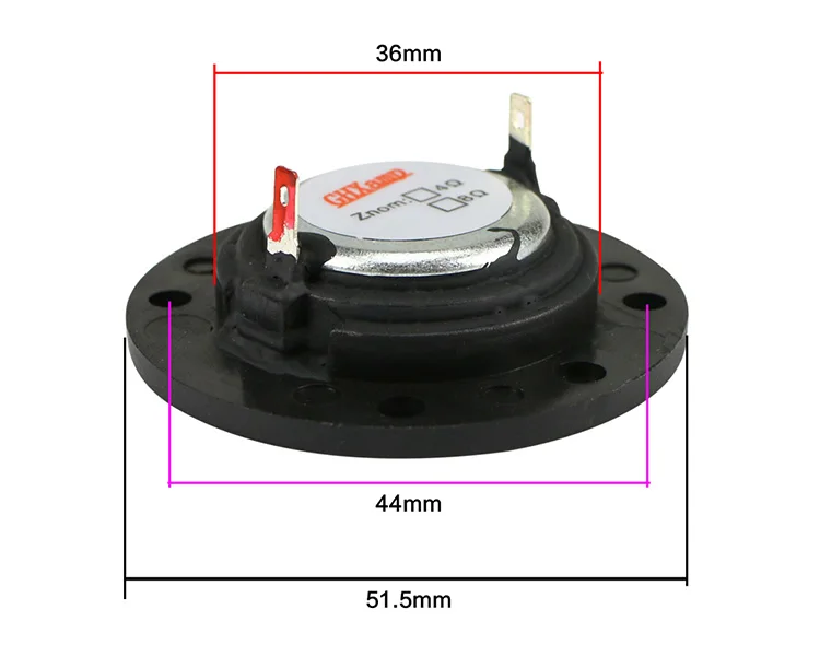 Ghxamp 2 Polegada tweeter alto-falante 4ohm 12