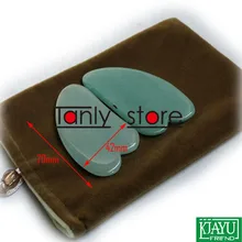 Подарочная карта и сумка! Традиционный массаж иглоукалыванием инструмент Guasha beauty kit натуральный авантюрин(маленький треугольник формы) 12 шт./лот