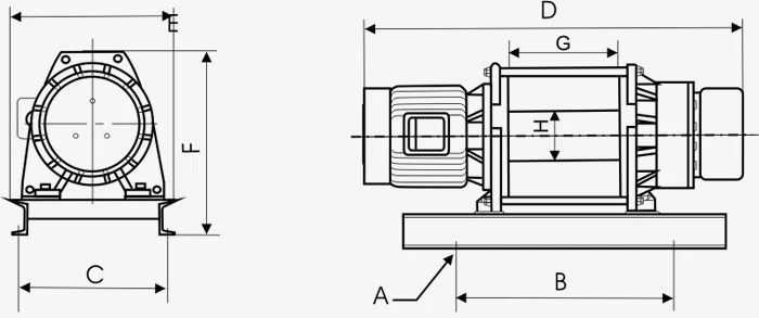 500KG-5TX60-100M 380V50HZ KDJ электрическая лебедка Лебедка Лифт Многофункциональный Электрический Трос стандарт CE подъемный кран