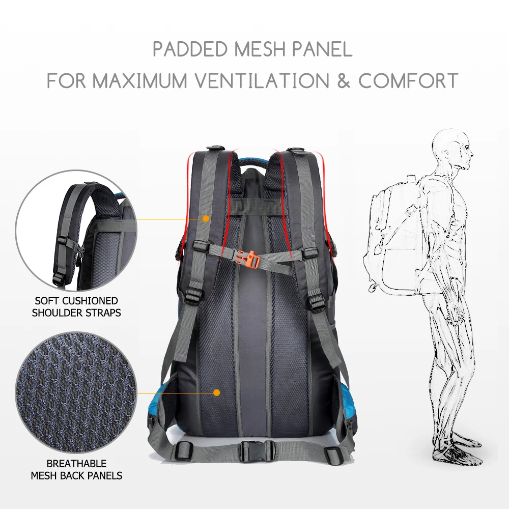 backpacks with mesh back panel