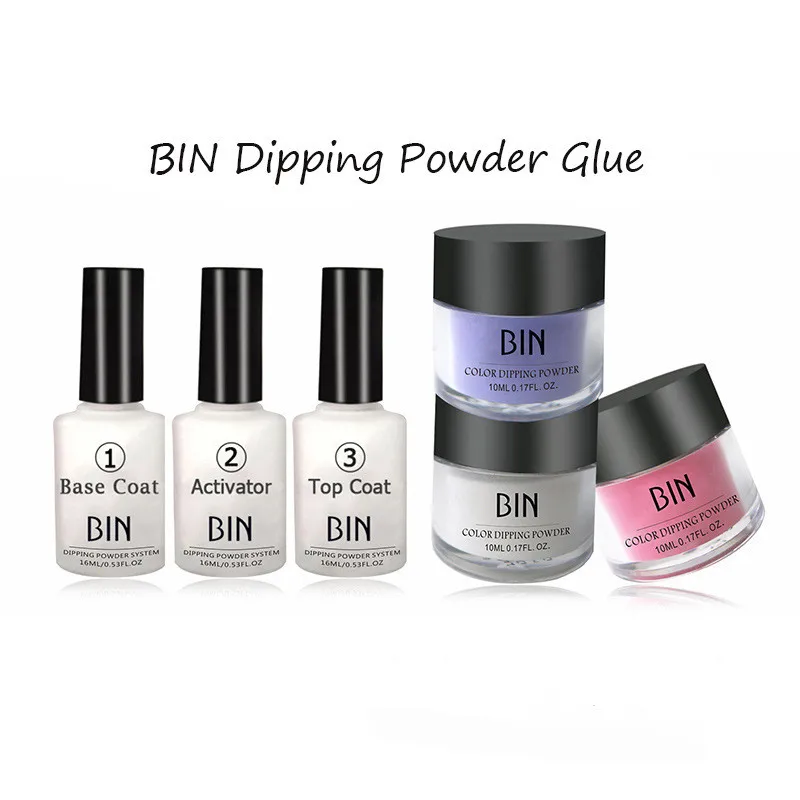 Kit de activador de capa Base de polvo de inmersión 6in1 Kit de sistema Dip sin lámpara para curar decoración de uñas secas naturales brillo de uñas salón de belleza Kit de activador de capa Base de polvo de inmersión 6in1 Kit de sistema Dip sin lámpara para curar decoración de uñas secas naturales brillo de uñas salón de belleza