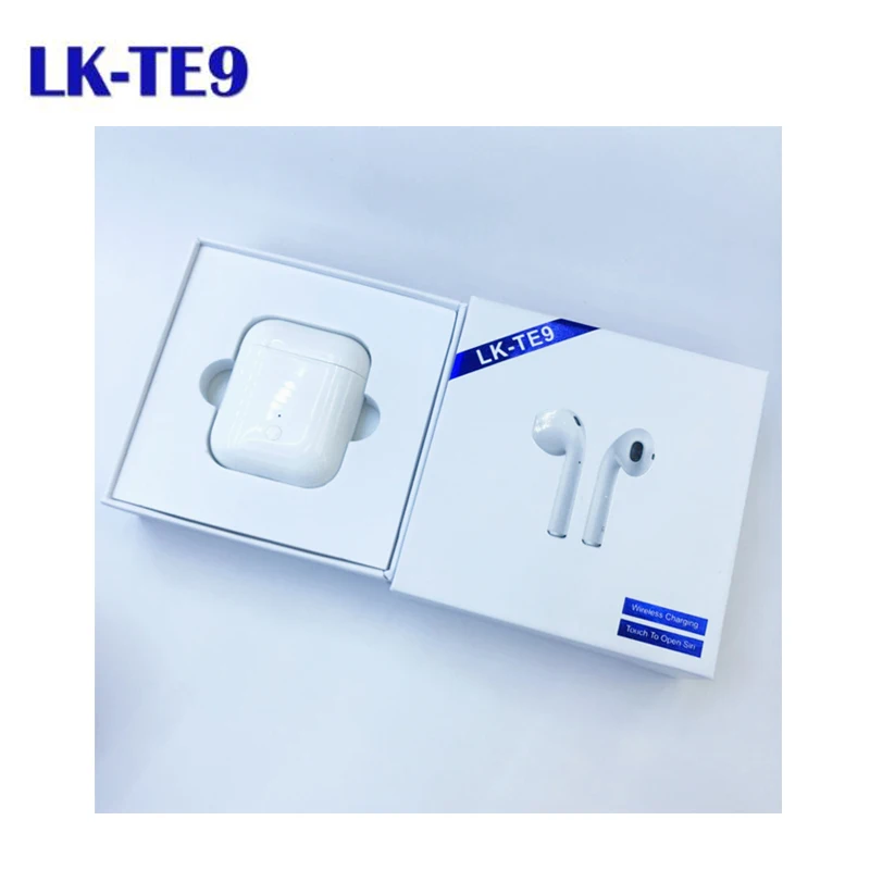 

LK-TE9 tws Pop-up function wireless headset bluetooth earphone 1:1 wireless charging Bluetooth for all smart phone