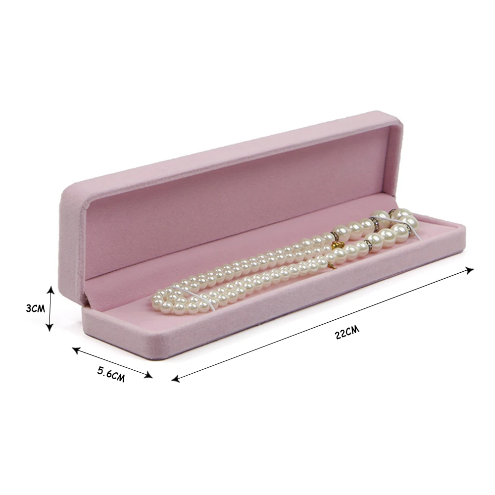 Розовый ювелирные изделия кольцо серьги, ожерелья браслет коробка для хранения Организатор Дисплей случае многоразовые упаковочная коробка мод - Цвет: F