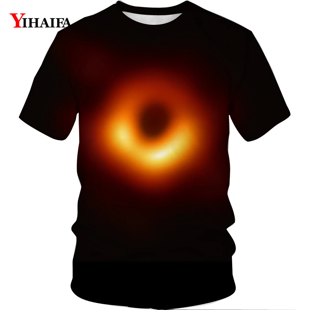 

Mens Womens 3D T-shirt Galaxy Black Hole Graphic Creative Design T Shirts Casual Short Sleeve Tees Unisex Tops
