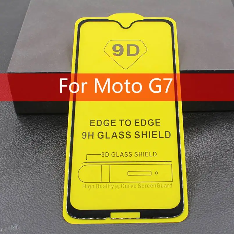 

5D/9D For Motorola Moto G7 plus G7 play power Tempered Glass For one power P30 play note Screen Protector Full Cover Glass Film