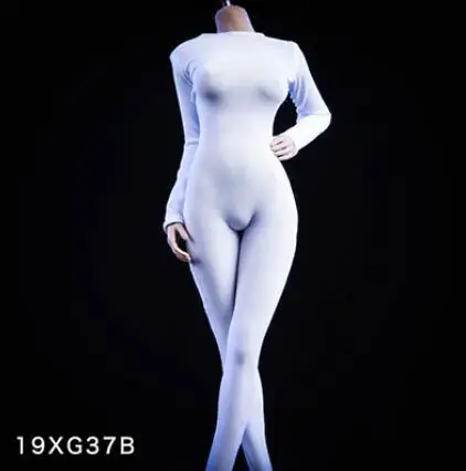 1/6 сексуальные черные/красные/белые/синие 19XG37 колготки, боди, одежда, 4 цвета, для 1" женщин, TBLeague, большой бюст, бесшовное тело - Цвет: 2