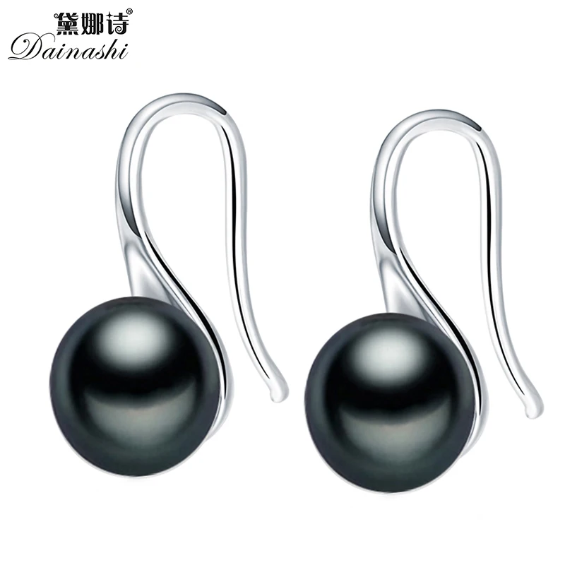 [Dainashi] 4 Pieces Colors Real Pearl Earring For Women 100% Natural Freshwater with Silver Platinum plated Jewelry | Украшения и
