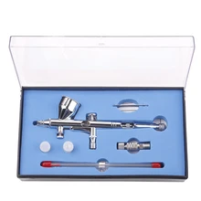 Подробные сведения о 0,2/0,3/0,5 мм 9cc Двойное действие гравитационный пистолет-распылитель воздушная кисть краска крафт Аэрограф#86338