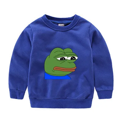 

2T-12T pepe child Sweatshirt Kids Baby autumn Cute Clothes Boys Girls Tops Sweatshirt b032