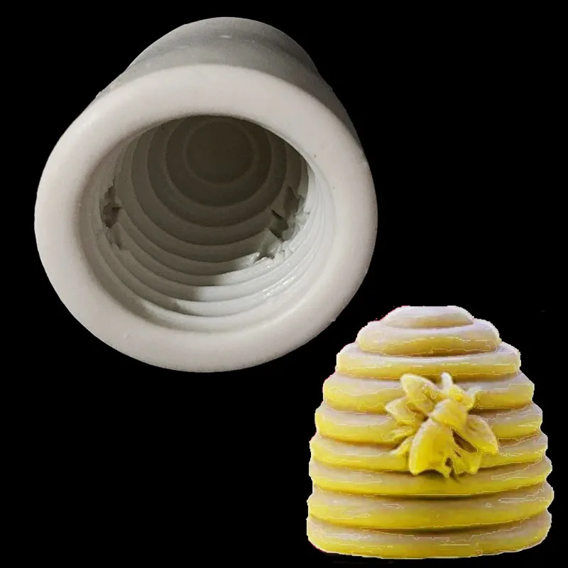 

minsunbak bee Honeycomb shaped Silicone soap mould Handmade scented candles DIY chocolate cake baking tools
