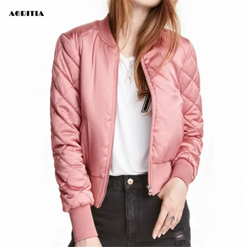 2018 Spring Winter Bomber Jacket Women Aviator Jacket Army Green Baseball Jackets Chaquetas Mujer Jaqueta Feminina Coat Women