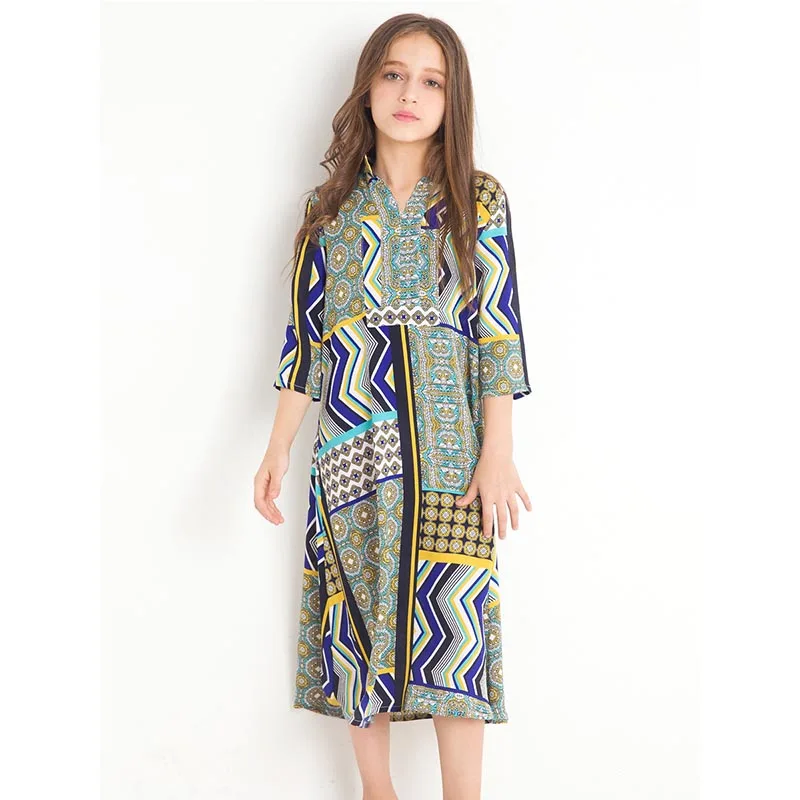 

Teenage Girls Princess Dress 2019 Summer Fashion Floral Chiffon Half Sleeve Kids Dresses for Girls Clothing School Outfit 10 12Y