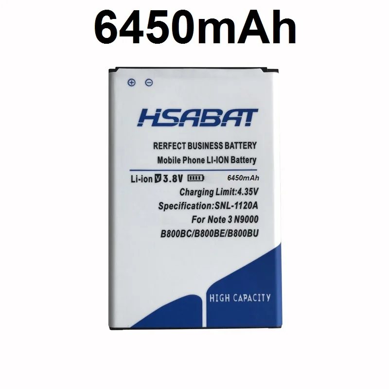 imágenes para HSABAT 6450 mAh B800BC B800be para Samsung Galaxy Note 3 III note3 N9000 N9005 N900A N900 N9002 N9008 N9009 N9006 N9008S imágenes para HSABAT 6450 mAh B800BC B800be para Samsung Galaxy Note 3 III note3 N9000 N9005 N900A N900 N9002 N9008 N9009 N9006 N9008S