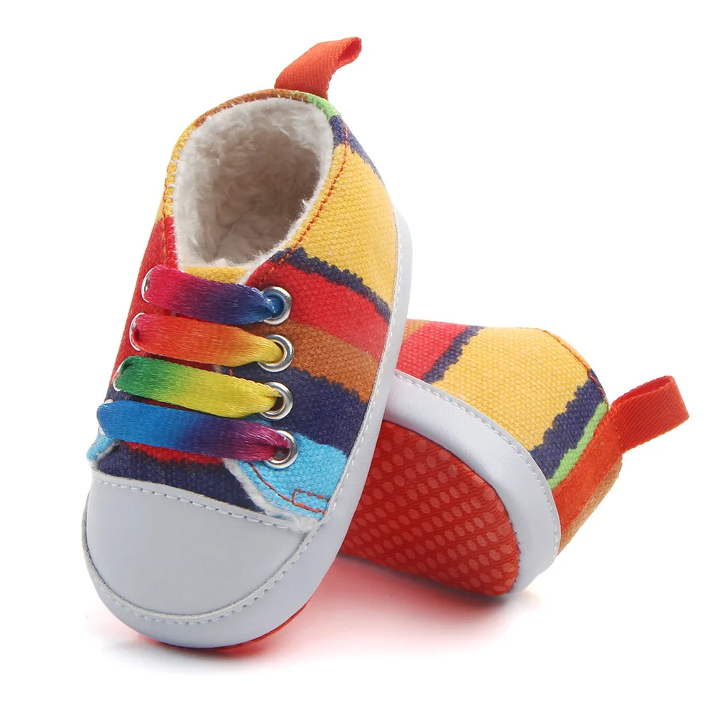 I love Papa & Mama/Лидер продаж; Классическая Повседневная парусиновая обувь с мехом для малышей; обувь для малышей; спортивная детская кроватка;