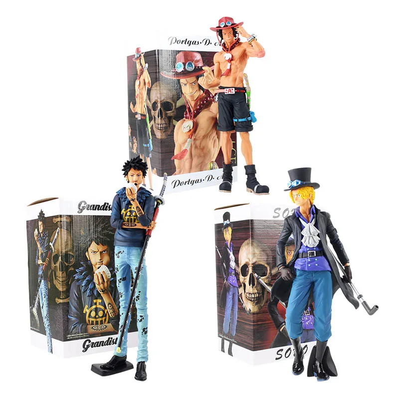 

One Piece marco Trafalgar Law Ace Action Figure Toy Grandista Portgas D Ace Anime Collectible Model Dolls