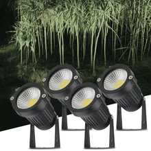 Tomshine 5 Вт 4 упак. УДАРА СВЕТОДИОДНЫЙ Газон лампа AC/DC12V открытый сад декоративный пейзаж свет 500LM супер яркий высокая Мощность Spotlight