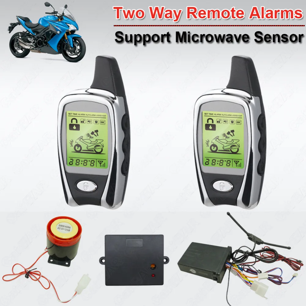 Waterproof Two Way Motorcycle Motor Alarm with Microwave Detecting