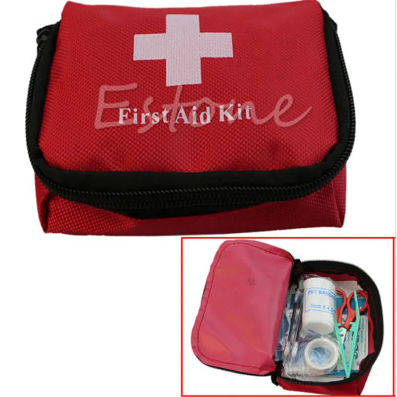 

Portable First Aid Kit 0.7L Red Camping Emergency Outdoor Survival Medical Rescue Bag Bandage Drug Waterproof Bag