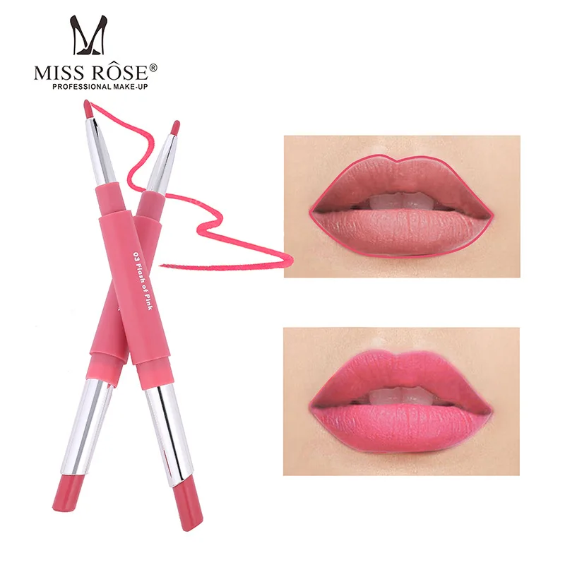 

Miss Rose Multi-function Lip Liner Lipstick Lipstick Pen Lip Liner Waterproof Durable Non-stick Cup Moisturizing Lipstick