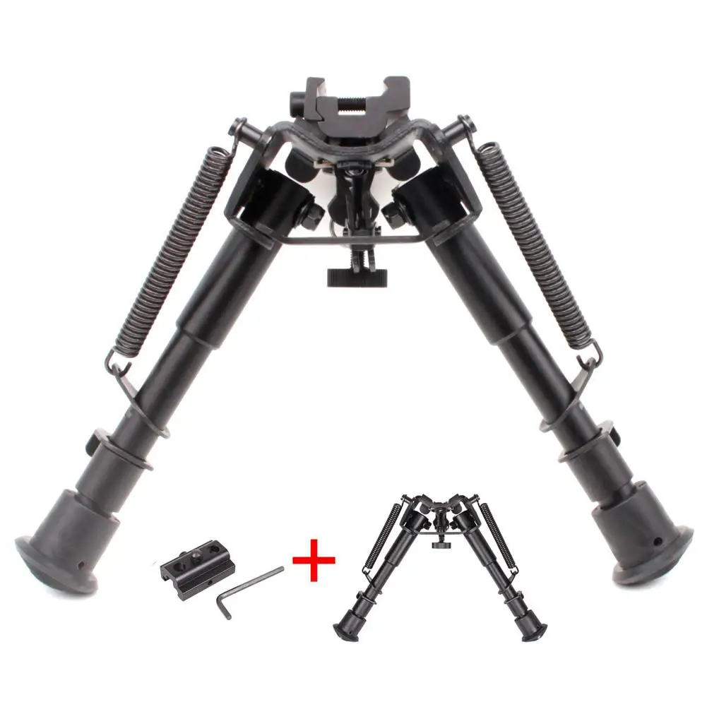 

Protable Outdoor Camera Tripod Stand 6-9 Inch Quick Release Retractable Metal Bipod 20MM Holder for Canon Nikon Sony DSLR Camera