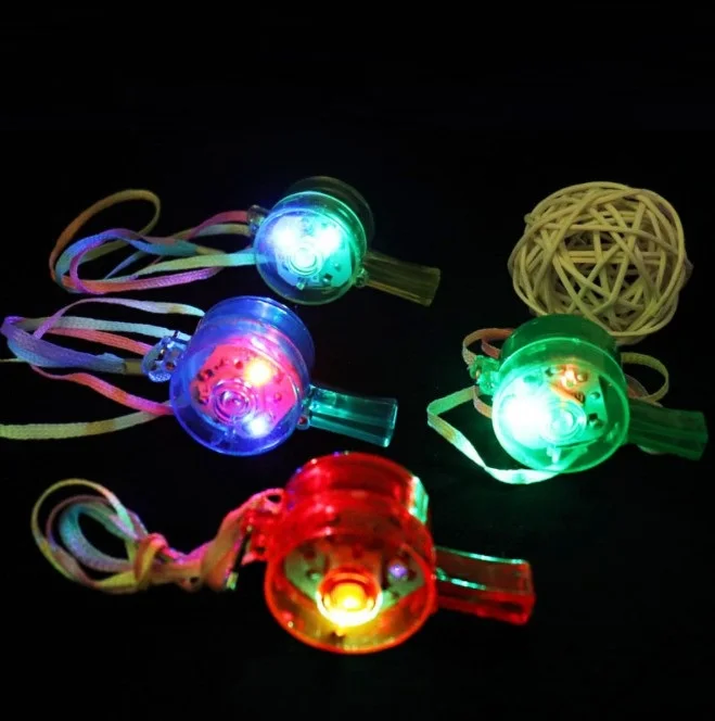 Children's Toys Noise Maker Kids Toys Led Whistle Colorful Flash Light