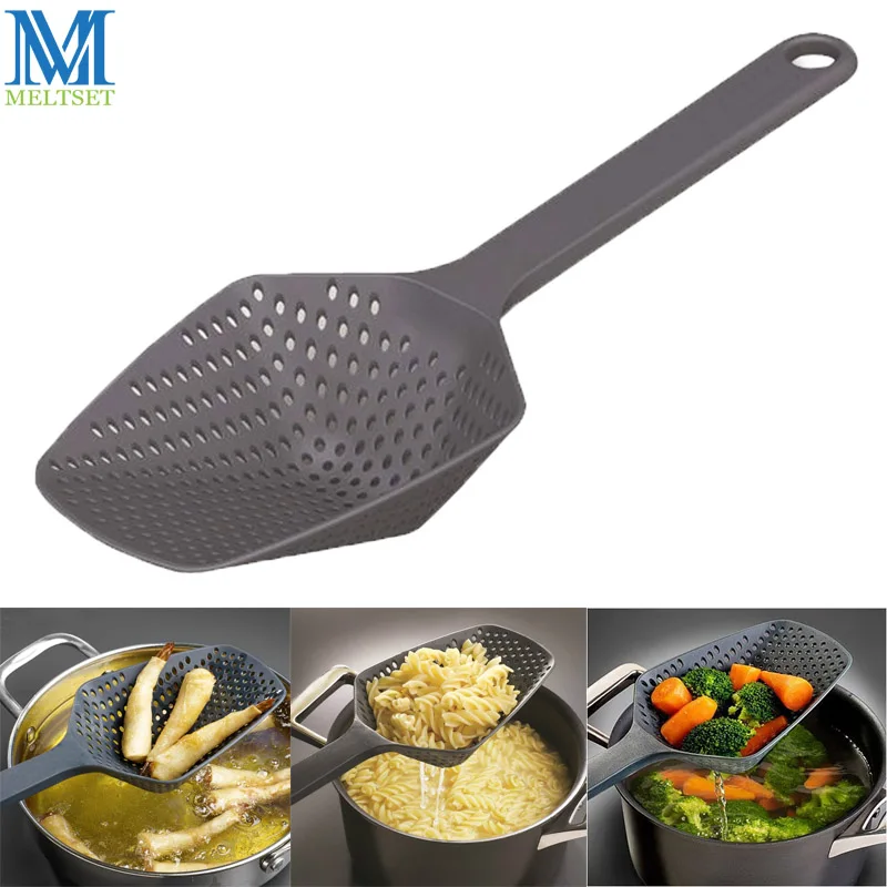 1PC Non stick Nylon Strainer Large Scoop Colander Kitchen Gadgets