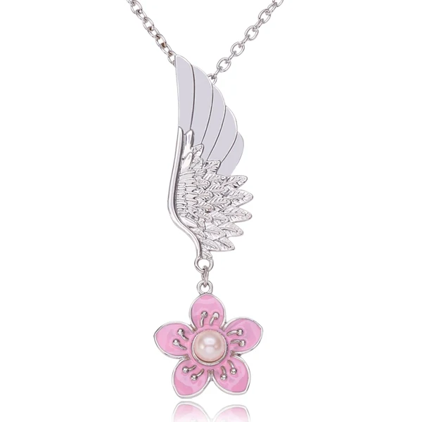

2015 Women Collares Jewerly Pearl Crystal Flower Necklace T1606