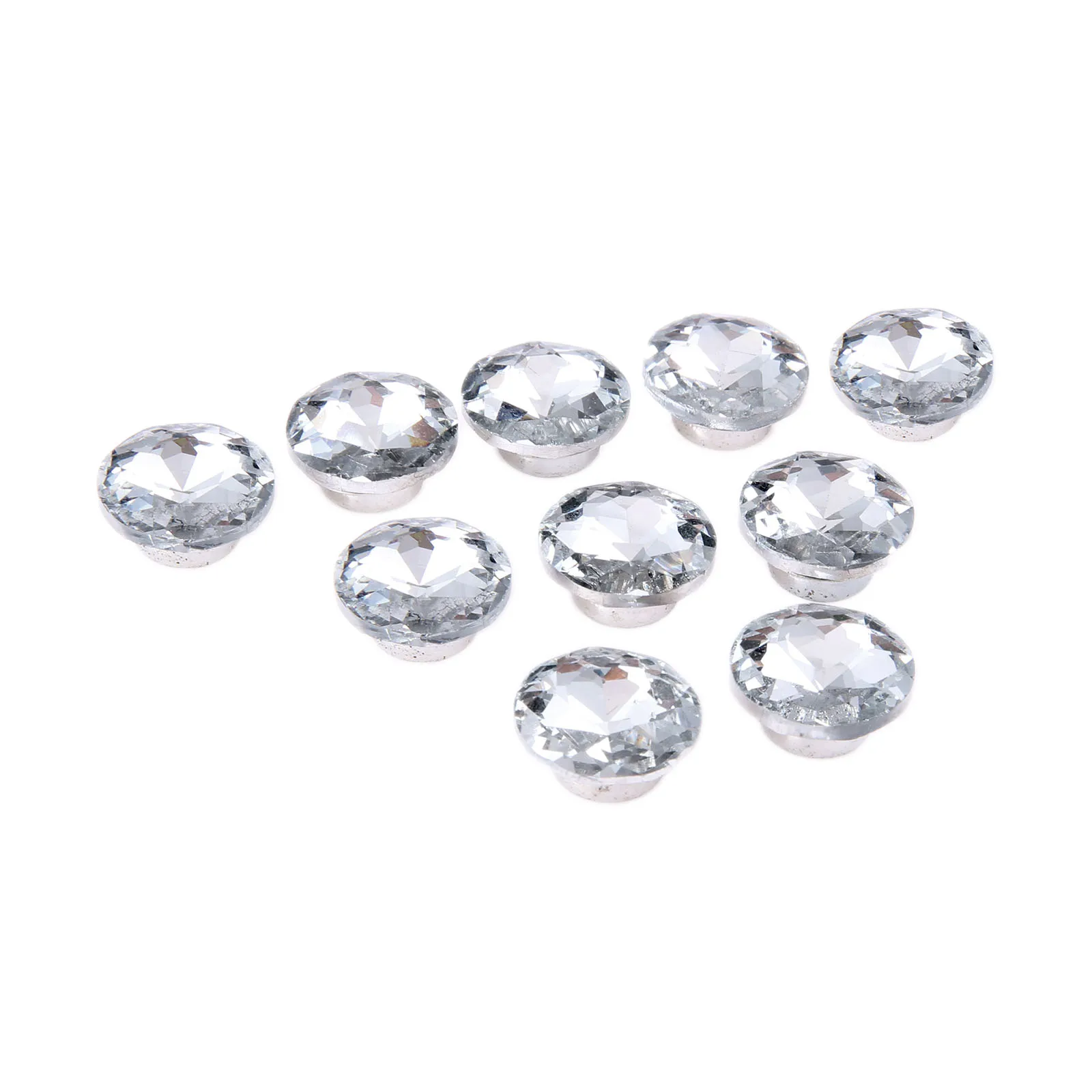 Upholstery Nail 10Pcs Diamond Crystal Upholstery Nails Button Tacks Studs Pins 16/18/25/30mm Sofa Bag Wall Decoration Furniture Accessory