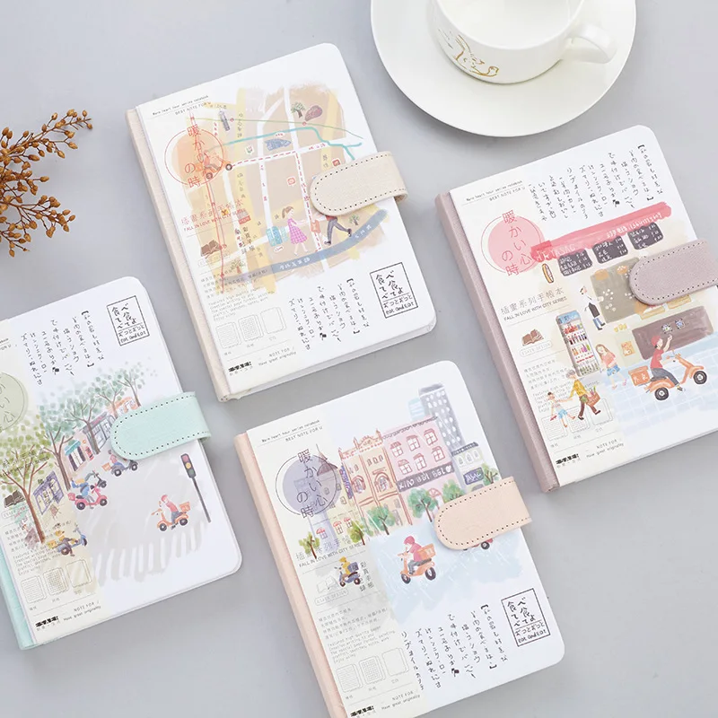 

Warm Herarted Moment Notebook Color Paper Magnetic Deduction Diary Book Weekly Planner School Office Supplies Stationery