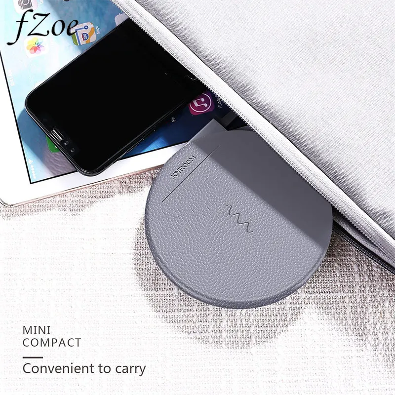 fZoe Luxury Leather Slim Wireless Charger For Samsung S8/S7 iPhone X/8 Plus Fast Portable | Мобильные телефоны и