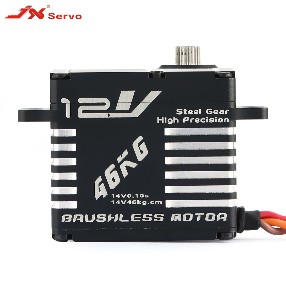 JX сервопривод BLS 12V7146 12V HV стальная шестерня Полностью CNC алюминиевый корпус для