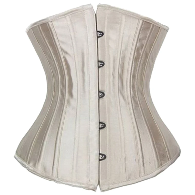 X Hot 28 Spiral Steel Boned Women Waist Trainer Corsets And Bustiers Body Cincher Black/Beige Plus Size Underbust Top Lingerie X Hot 28 Spiral Steel Boned Women Waist Trainer Corsets And Bustiers Body Cincher Black/Beige Plus Size Underbust Top Lingerie