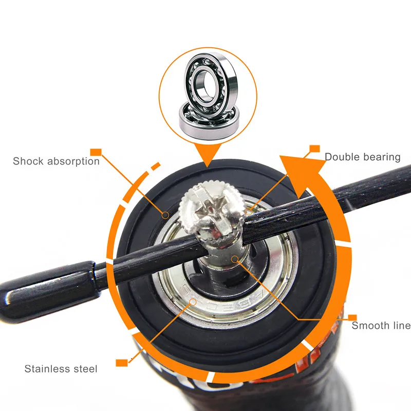Скакалка для кроссфита пропускает скорость и взвешенные скакалки с дополнительной скоростью кабельный шар подшипники противоскользящая ручка для двойных отбойников