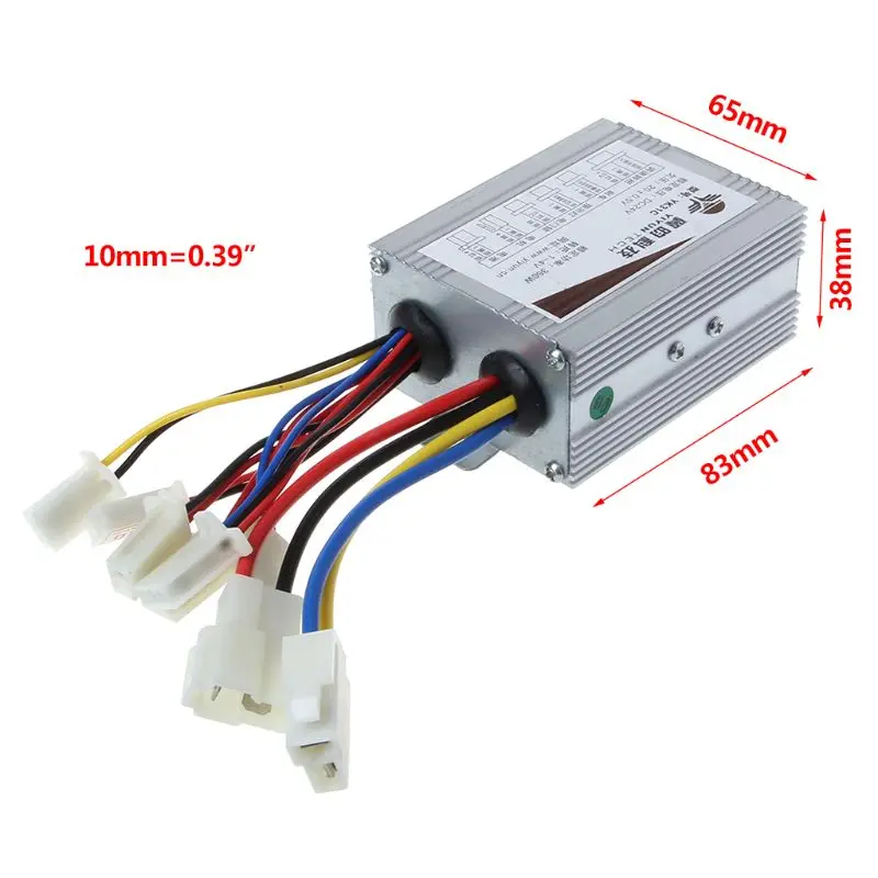 

Brushed Controller Motor Foot Pedal In/Off Switch Wiring Electric Bike Scooter Speed Control DC24V 350W/DC36V 500W/DC48V 500W