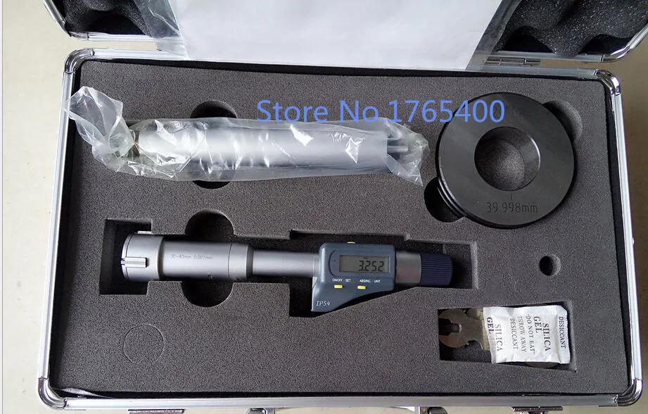 

Electronic three points internal micrometer,INSIZE,IP54 Range 50-63mm ,Resolution 0.001mm,digital measuring tooling