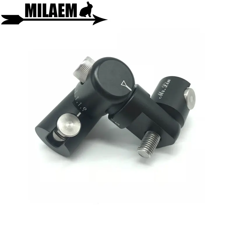 

1pc Archery Single Sided V-Bar Adjustable 0 /5/10 Angle Archery Compound Bow Quick Disconnect Black Magnalium Hunting
