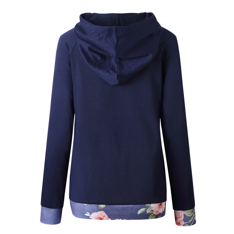 Gladiolus Floral Print Autumn Winter Hoodies Women 2018 Long Sleeve Casual Pockets Hooded Sweatshirt Women Pullover Tracksuits (9)