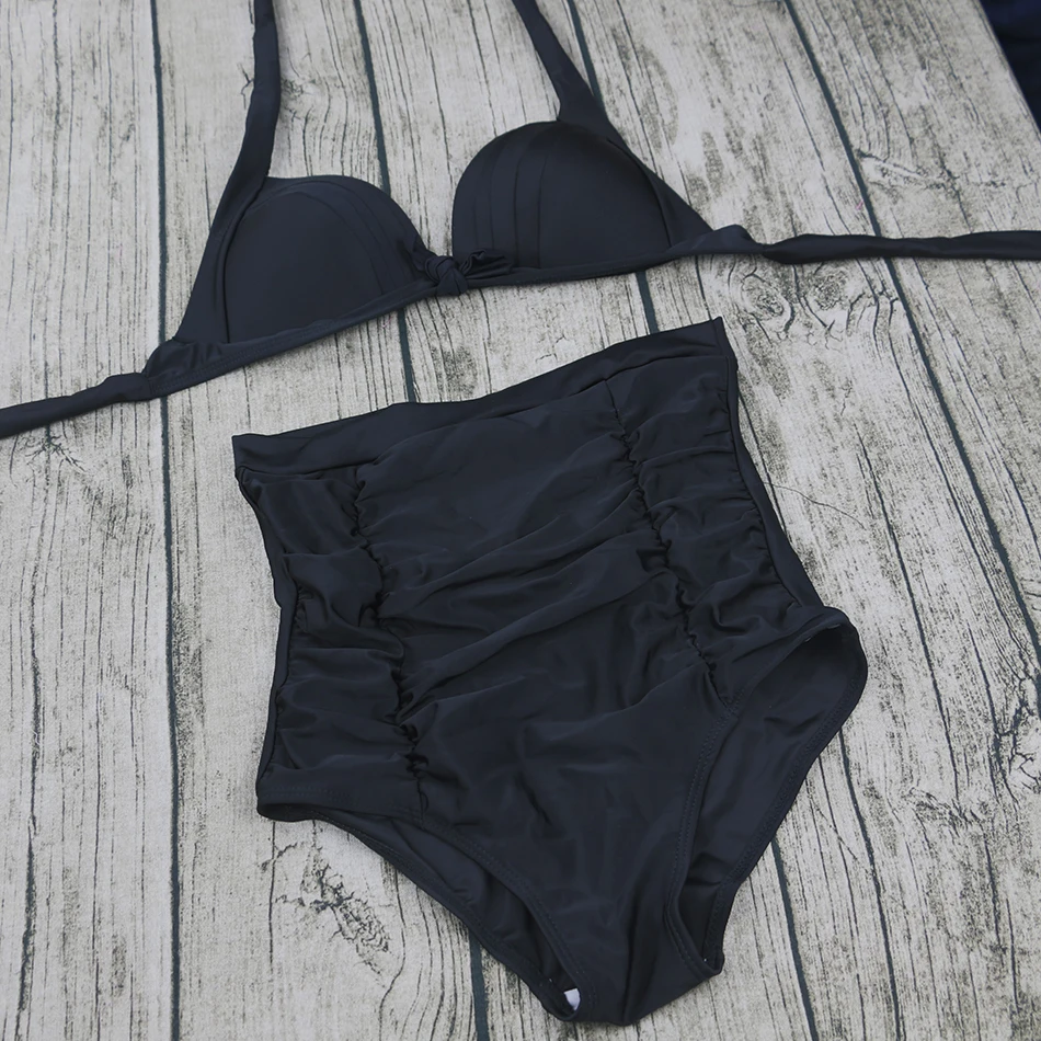 [ Clearance Sale] 2018 Plus Size High Waist Swimsuit Push Up Swimwear Bikini Women Bathing Suits Printed Floral Large Swimsuit