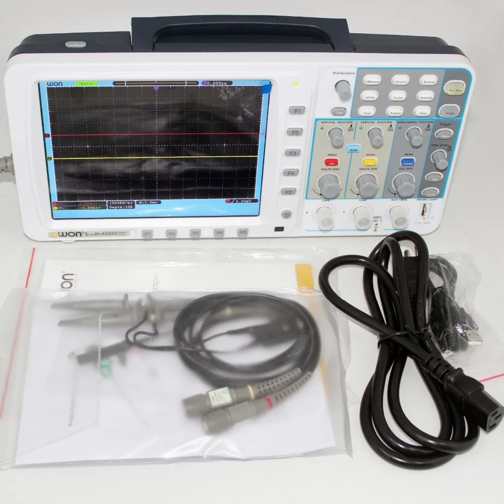 OWON новейший осциллограф SDS7102 FFT 1 г/локон VGA бесплатное обновление прошивки США 3