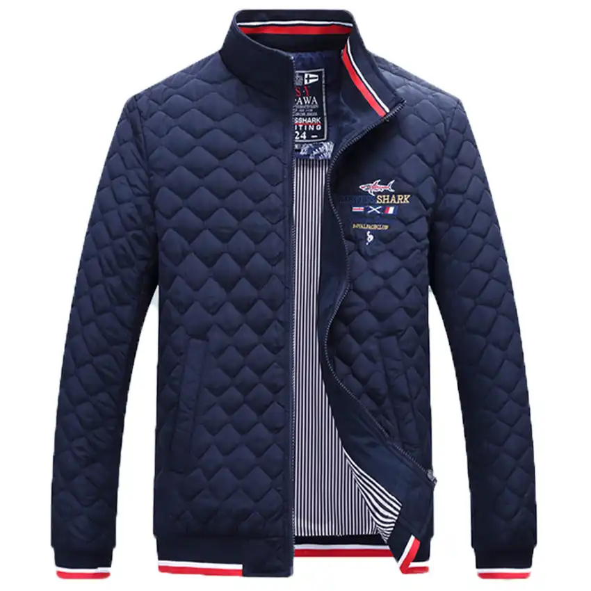 mens casual parkas solid fleece winter sharked