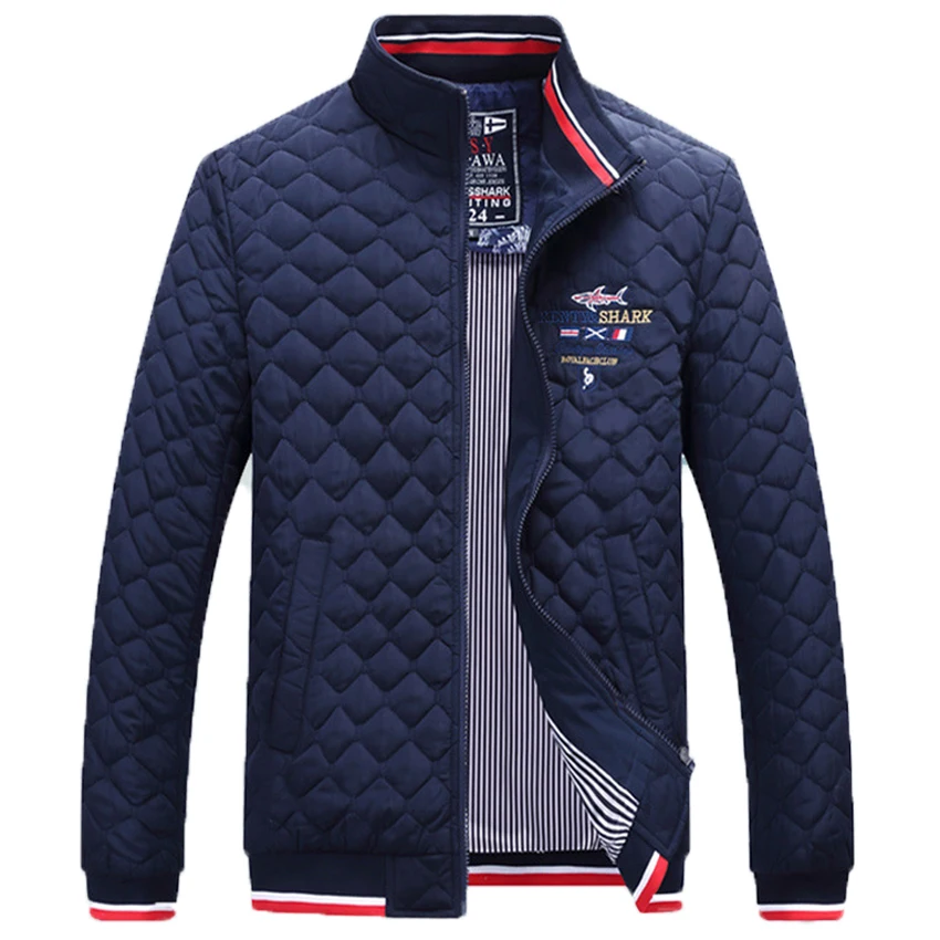 

Free Shipping Men's jacket Autumn and Winter Male New coat cotton jacket rhombic thick men's outerwear Abrigo grueso 188