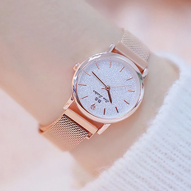 

2019 Hot Dropshipping New Chain Watch Magnet with Female Watch Glitter Selling Fashion & Casual Chronograph Hardlex Quartz