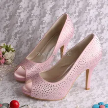 Custom to Order Wedopus Pink Crystal Rhinestone Girls Birthday Wedding Shoes for Ladies Dropship
