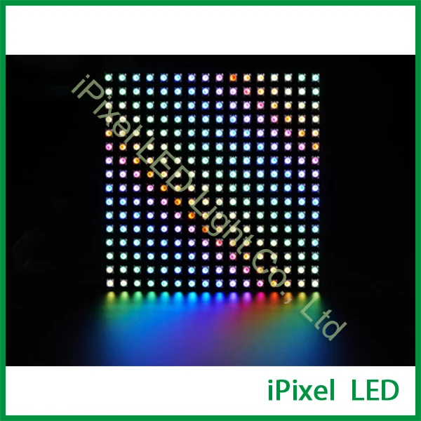 US $225.00 DC5V addressable apa102 matrix 16x16 pixel panel with flexible black PCB